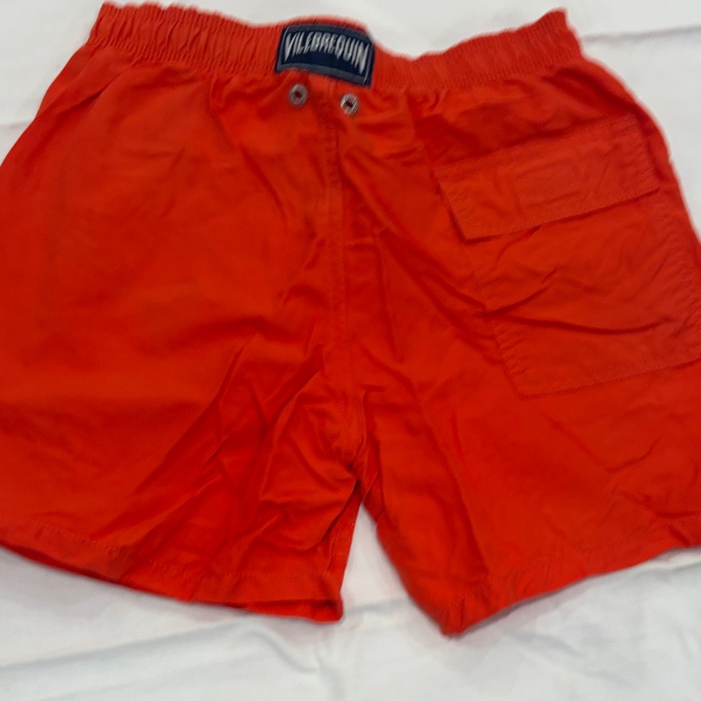 Vilebrequin Men's Bright Orange Athletic Shorts